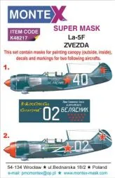 La-5F Super Mask für Zvezda Part.1 1:48