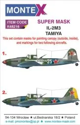 Il-2M3 super mask für Tamiya Part.1 1:48
