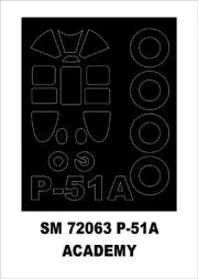 P-51A Mustang mask für Academy 1:72