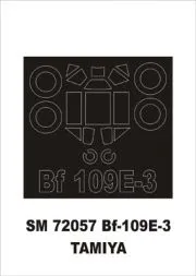 Bf 109E-3 mask für Tamiya 1:72