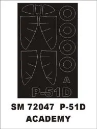 P-51D Mustang mask für Academy 1:72