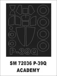 P-39Q/N Aircobra mask für Academy 1:72