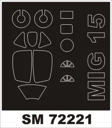 MiG-15 mask für Eduard 1:72