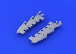 Spitfire Mk.V exhaust stacks fishtail for Airfix 1:48