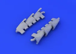 Spitfire Mk.V exhaust stacks fishtail for Airfix 1:48