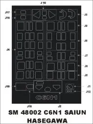 C6N1 Saiun mask für Hasegawa 1:48