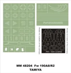 Fw 190A-8/A-8R-2 Maxi Mask für Tamiya 1:48