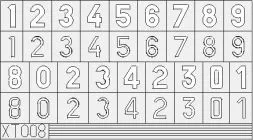 German Numbers Medium mask 1:35