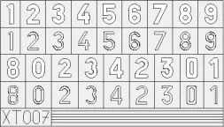 German Numbers Small mask 1:35