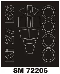 Ki-27b mask für RS models 1:72