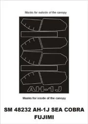 AH-1J Sea Cobra mask für Fujimi 1:48