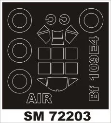 Bf 109E-4 mask für Airfix 1:72