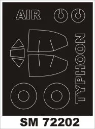 Hawker TYPHOON Ib mask für Airfix 1:72