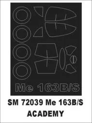Me 163B/S mask für Academy 1:72