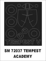 Hawker Tempest mask für Academy 1:72