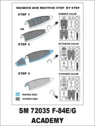 F-84E/G mask für Academy 1:72