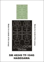 TF-104G mask for Hasegawa 1:48