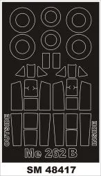 Me 262B mask für Trumpeter 1:48