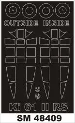 Ki-61II KAI Hien mask für RS Model 1:48