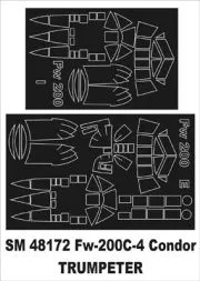 Fouga CM.170 mask for Kinetic 1:48
