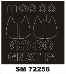 Gnat F.1 mask für Special Hobby 1:72