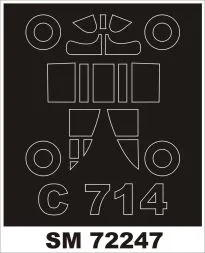 Caudron C-714 mask für RS Models 1:72