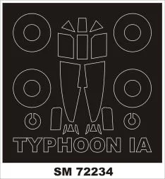 Typhoon Mk.Ia mask for Brengun 1:72