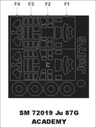 Junkers Ju 87G mask für Academy 1:72