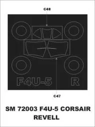 F4U-5 Corsair mask for Revell 1:72