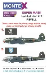 Heinkel He 111P super mask für Revell 1:32