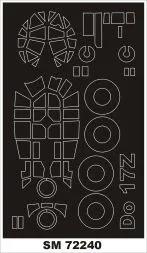 Dornier Do 17Z mask für Airfix 1:72