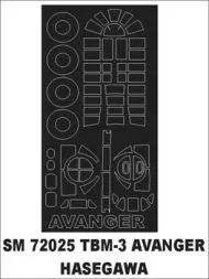 TBM-3 Avenger mask für Hasegawa 1:72