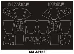 F4U-1a Carsair mask für Tamiya 1:32