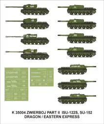 ISU-122S, SU-152 Zwierboj Part II 1:35