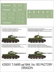 T-34/85 mod. 1944 Factory 183 super mask 1:35