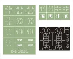 Me 262B-1 maxi mask für Trumpeter 1:32
