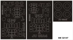Junkers Ju 88A-4 mask für Revell 1:32
