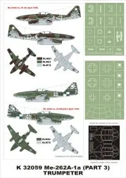 Me 262A-1a super mask für Trumpeter 1:32