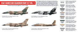 USAF Aggressor Squadron paint set vol. 1