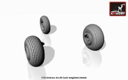 An-28 Cash wheels w/ weighted tires 1:72