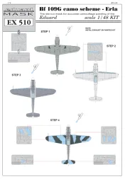 Bf 109G camo scheme mask - Erla 1:48