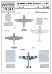 Bf 109G camo scheme mask - WNF 1:48