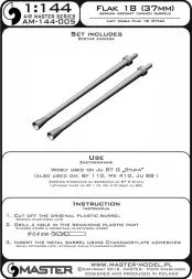 Flak 18 gun barrels 1:144