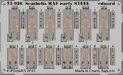 Seatbetls RAF early (Steel) 1:72