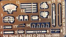 Yak-1000 Detail Set für Modelsvit 1:72
