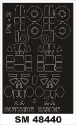 Pe-2 Mask für Zvezda 1:48