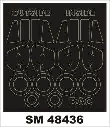 BAC LIGHTNING T.4 Mask für Sword 1:48