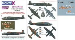 B-25J Mitchell Super Mask for Revell P.2 1:48