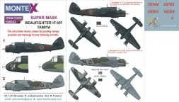 Beaufight IF/ VIF Super Mask for Tamiya 1:48