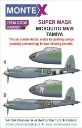 Mosquito Mk.VI Super Mask für Tamiya 1:48